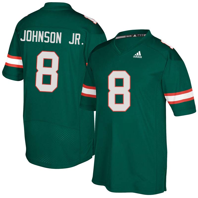 Adidas Miami Hurricanes #8 Duke Johnson Jr. College Football Jerseys Sale-Green - Click Image to Close